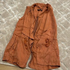 Max Jeans Open Front Utility Vest, size Small